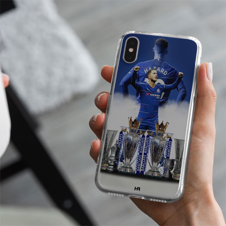 Ốp bóng đá chelsea ốp điện thoại cậu thủ hazard và cúp ngoại hạng dành cho Iphone 5 đến 12 promax FOO20210158