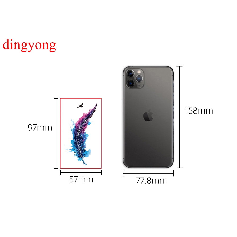 (Hàng Mới Về) Set 30 Hình Xăm Dán Tạm Thời Không Thấm Nước Trang Trí Cơ Thể Quyến Rũ Cho Nữ