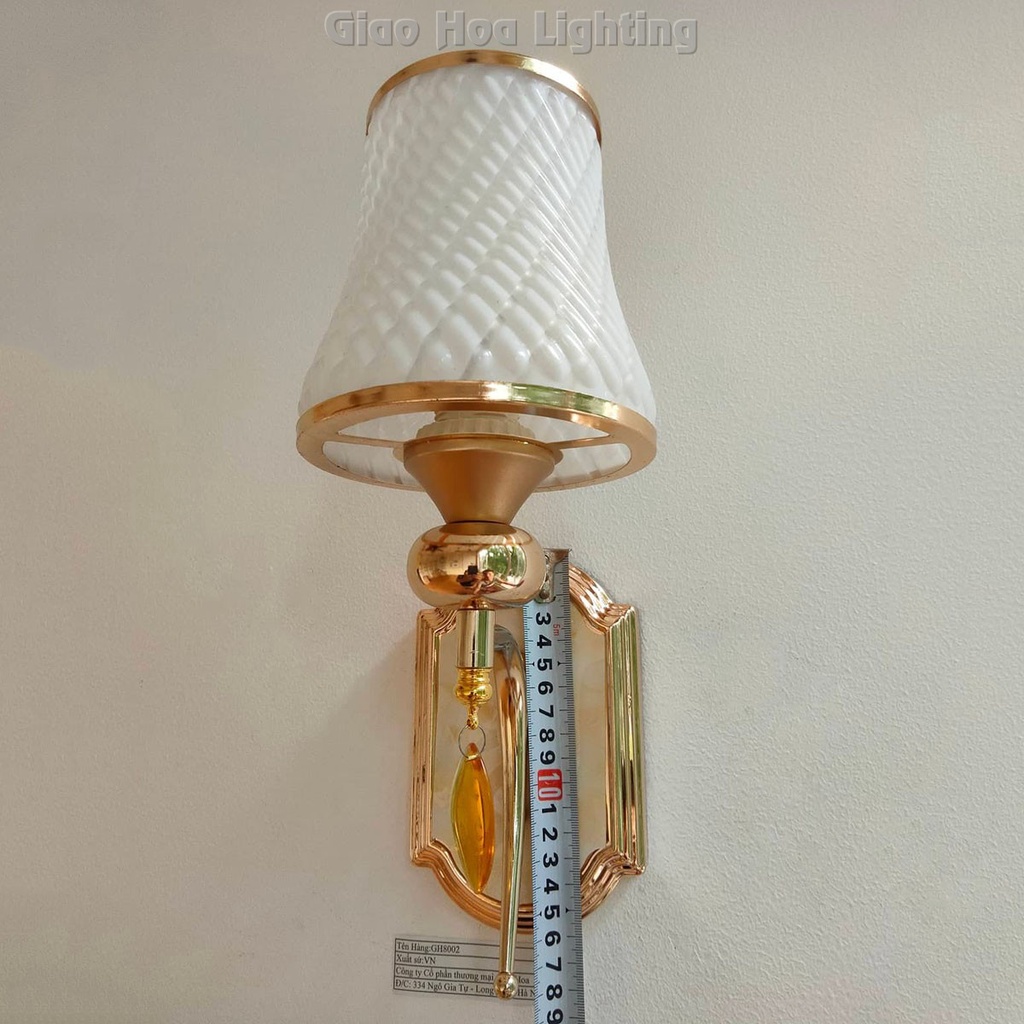Đèn ngủ treo tường, trang trí gắn vách phòng khách - cầu thang, mạ vàng sang trọng hiện đại GH577