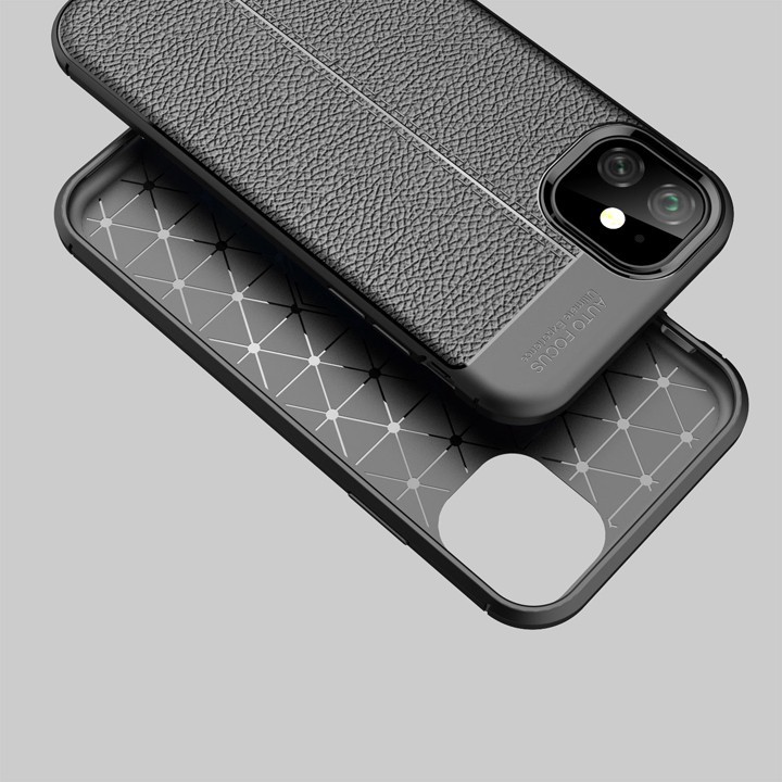 Ốp lưng iPhone Vân Da đen dẻo ip 13 promax 12 pro max/ 11 pro max/ xs max/ X/ 8 plus/7 plus chống trơn