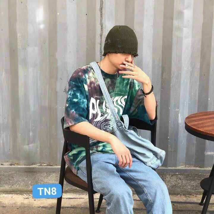 ⚡️ VIDEO + HÌNH THẬT ⚡️ Áo thun phông tay lỡ form rộng Unisex Nam Nữ Hoạt Hình Loang Màu ( NHIỀU MẪU)