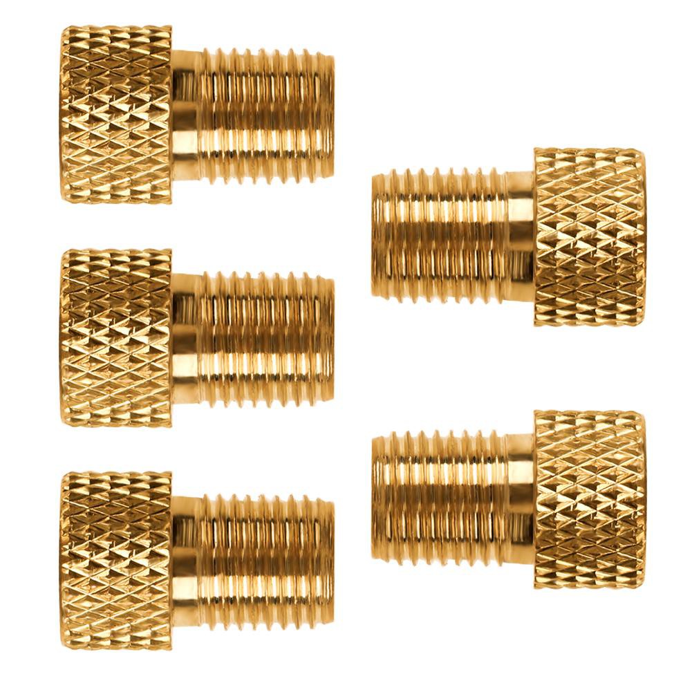 Set 5 đầu nối van lốp xe đạp bằng đồng