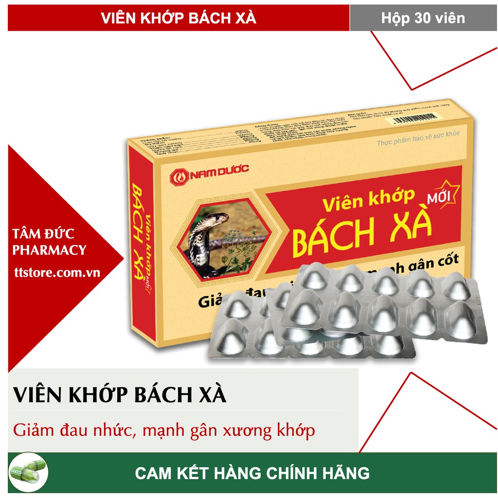 Viên khớp Bách Xà - Cao xoa Bách Xà - Giảm đau nhức, mạnh gân cốt