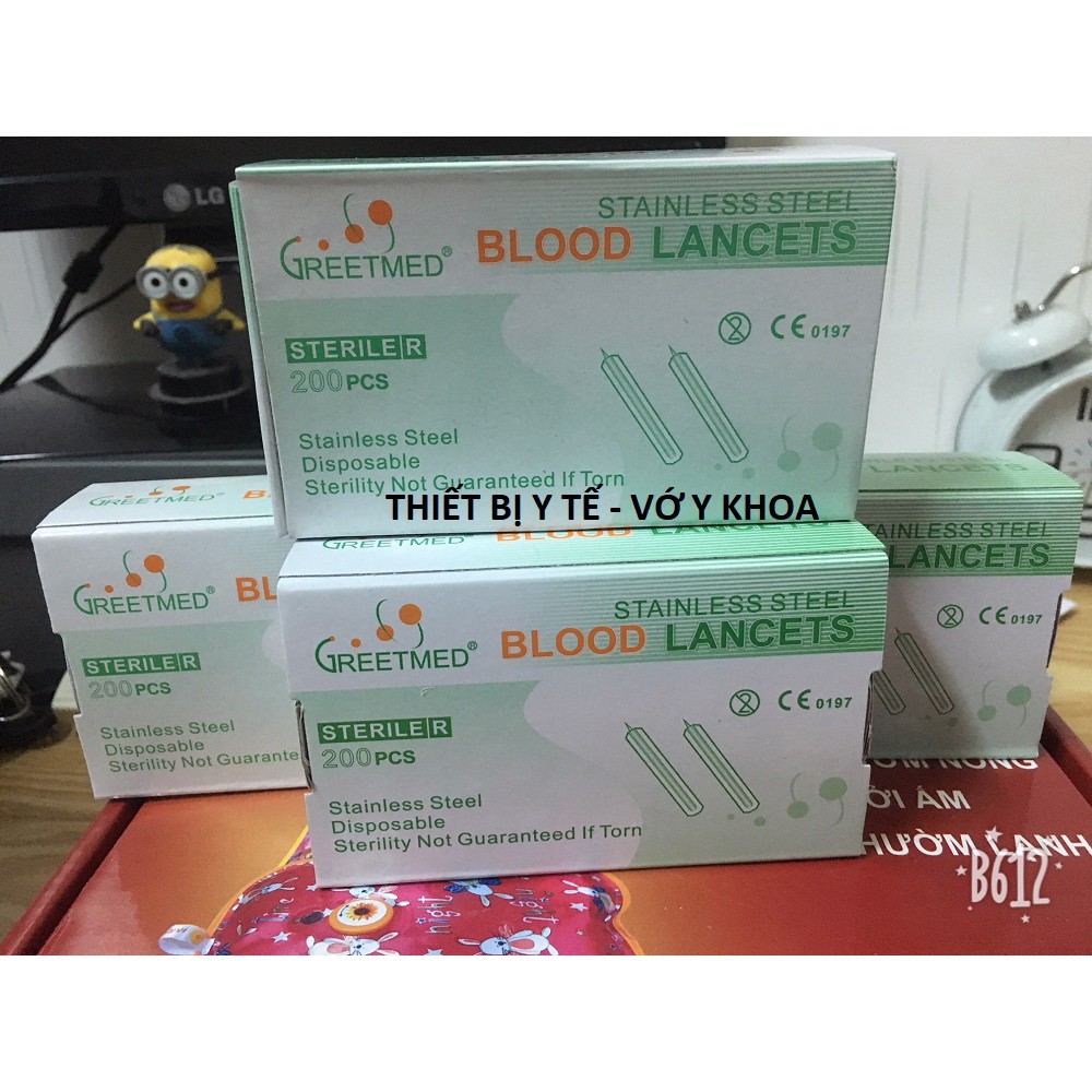 Kim lấy mụn - Kim chích máu Blood Lancet Hộp 200 cây