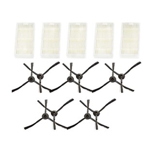 Bộ 5 tấm lọc kèm 10 bàn chải phụ dành cho robot hút bụi Medion MD16192 MD18500 MD18501 MD18600 00 MD18501 MD18600