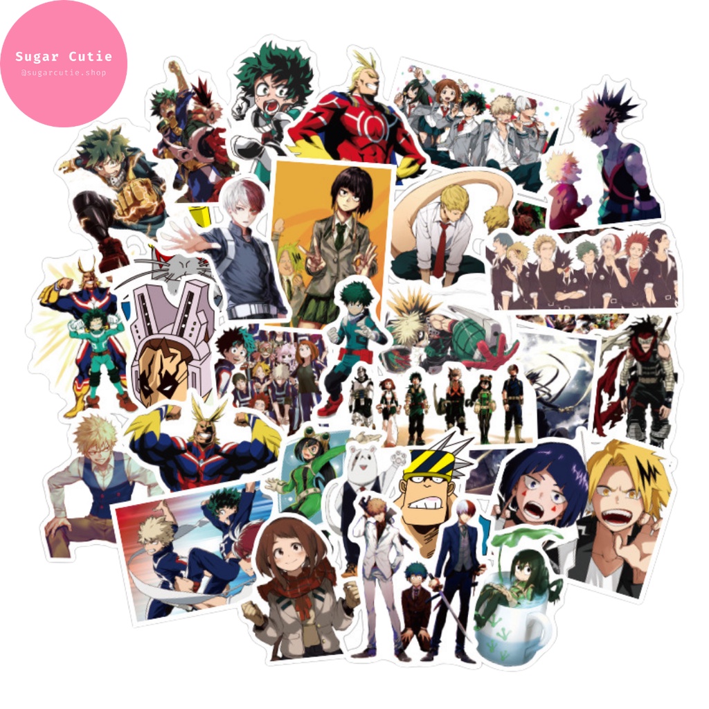 Stickers anime Boku no Hero Academia / Học viện anh hùng 50 miếng không thấm nước