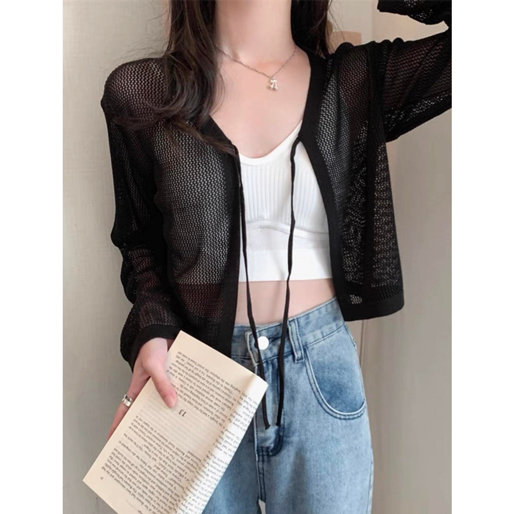 Áo khoát len lưới/áo khoát len dệt/áo khoát len cadigan