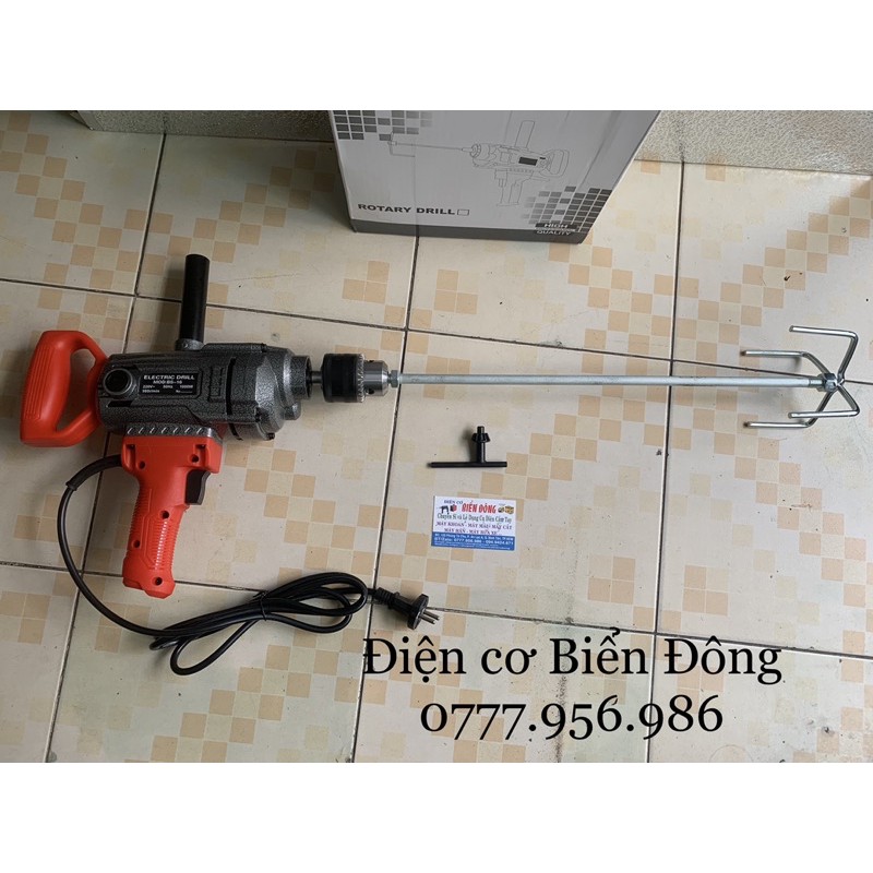 🌺 FREESHIP 🌺 Máy khuấy sơn đánh bột chính hãng ELECTRIC DRILL 1080W