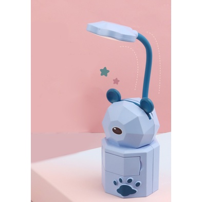 Đèn bàn gấu có ngăn DB3 hoạt hình dễ thương Led USB cute