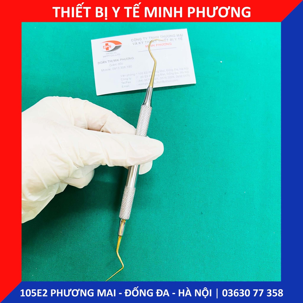 Cây nhấn mí (thám trâm) chuôi vàng công nghệ Đức