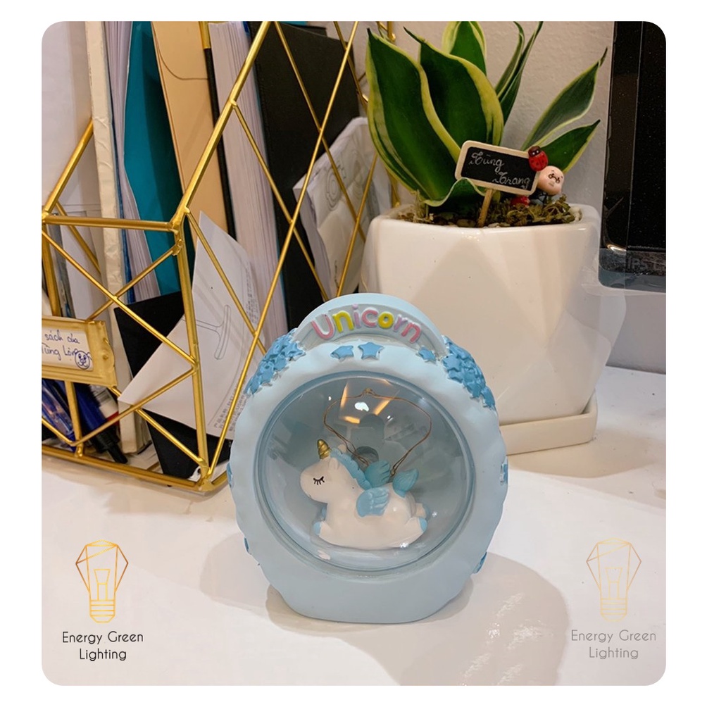 Đèn ngủ Energy Green Lighting trang trí hình kỳ lân - ngựa unicorn dễ thương - căn phòng vintage giá rẻ siêu tiết kiệm