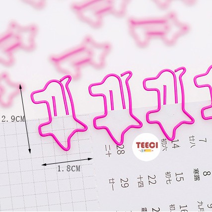 Kẹp Giấy Kim Loại Kẹp Đánh Dấu Vở Hình Chú Lợn Đáng Yêu D031