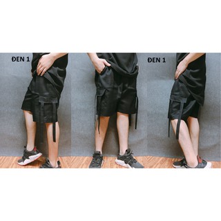 Quần short túi hộp phối dây