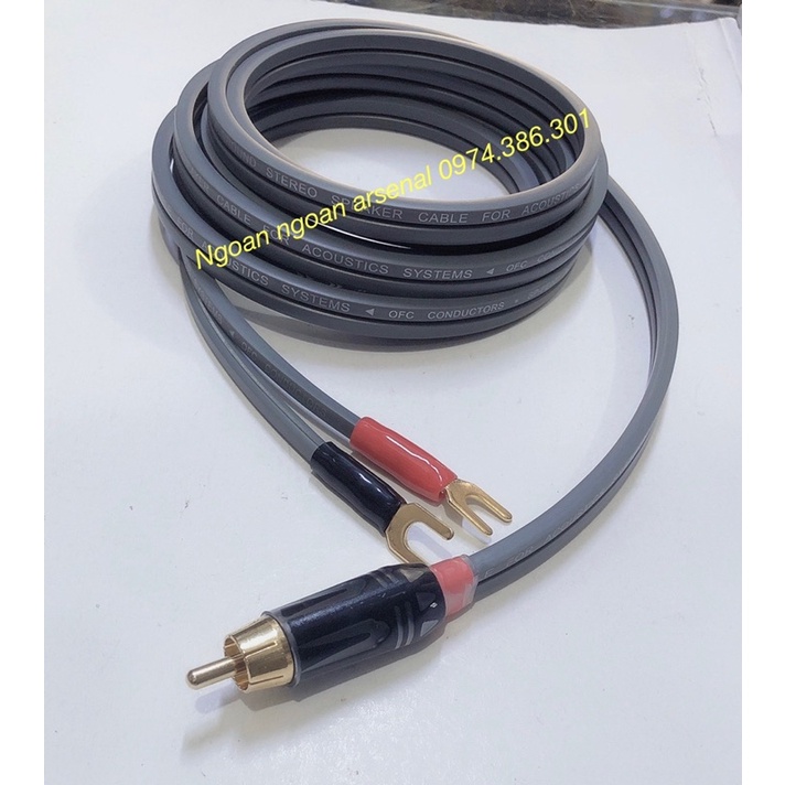 dây tín hiệu hoa sen rca ra 2 rắc càng cua nhỏ (dây Yarbo cao cấp)