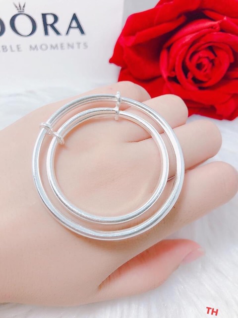 Vòng tay khắc tên cho mẹ và bé chuẩn bạc ta nguyên chất- nhắn thông tin khắc cho shop