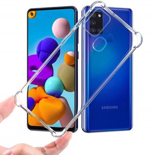 Ốp lưng Samsung Galaxy A21S - A21 dẻo trong suốt chống sốc full 4 góc A21 / A21S