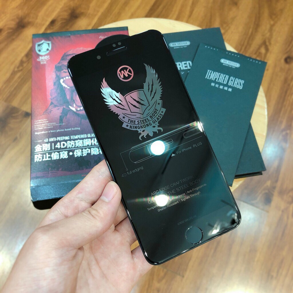Kính Chống Nhìn Trộm King Kong WkDesign cho iphone 6Plus/7Plus/8Plus/X/XsMax/11ProMax/12ProMax/13/13Pro/13ProMax