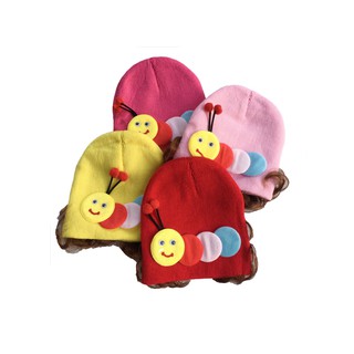 Mũ Len Dệt Kim Tóc Giả Bé Sơ Sinh Gái BabyBean