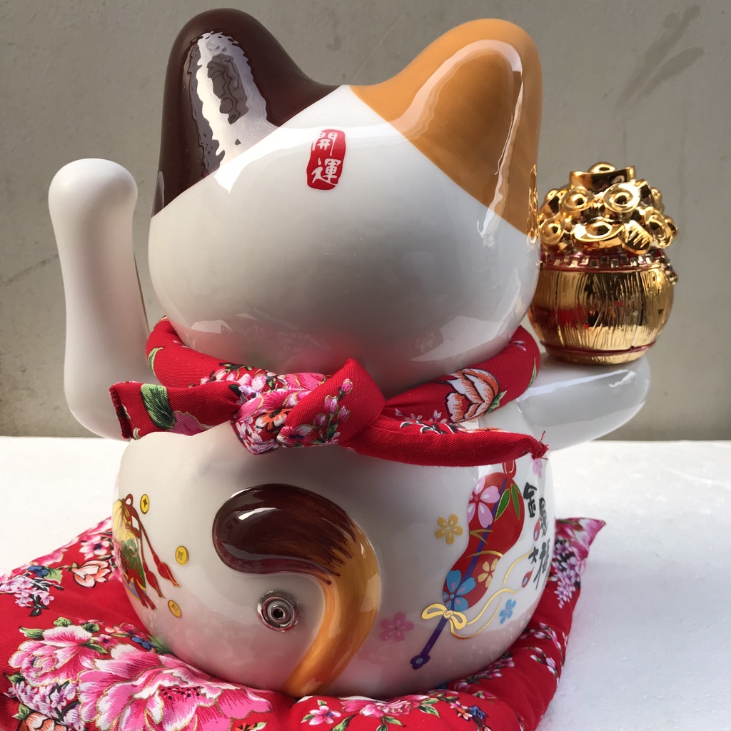 Mèo thần tài vẫy tay đại đại quý cao 26cm, quà tặng khai trương, tân gia