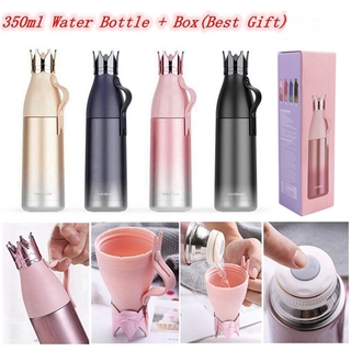 Bình Nước Inox Giữ Nhiệt Cao Cấp 350ml Với Nắp Đậy Tiện Dụng