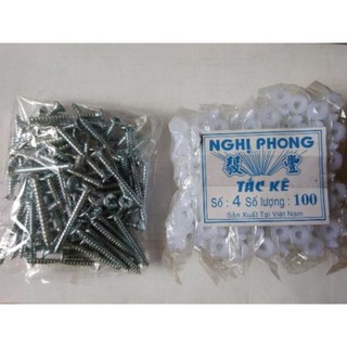Bộ 100 vít nở 4