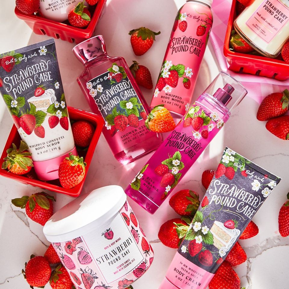 🤎 𝐁𝐨𝐝𝐲𝐦𝐢𝐬𝐭𝐯𝐧 - Xịt thơm toàn thân Bath & Body Works mùi Strawberry Poundcake 🤎