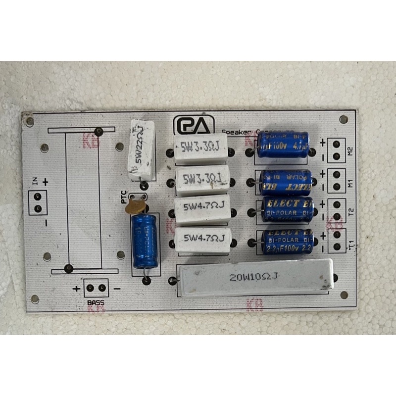 Mạch phân tầng loa 1 bass 4 trelb