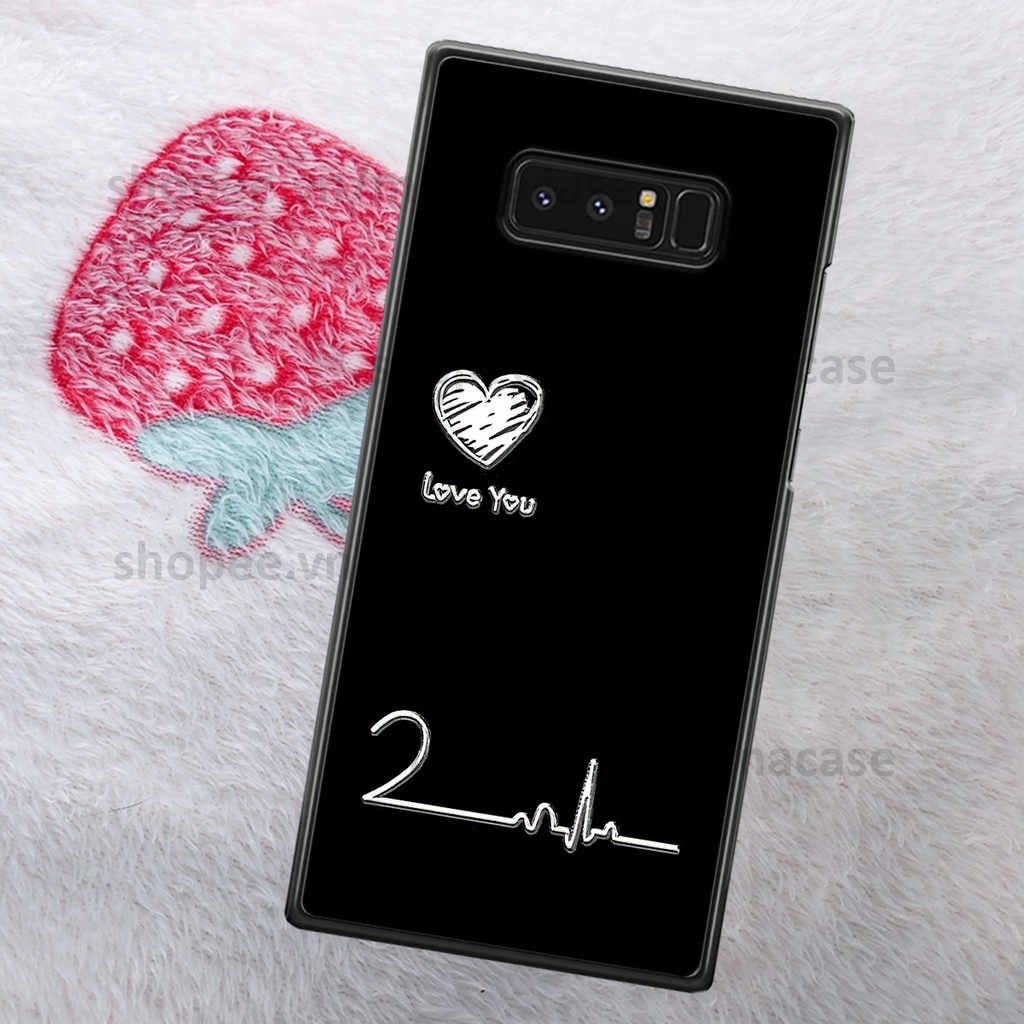 Ốp Samsung Note 8 in hình caro trái tim siêu đẹp, siêu nét đầy phong cách cá tính
