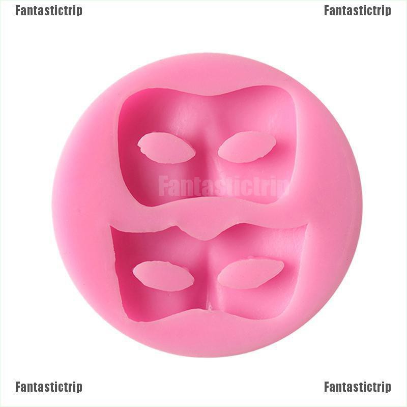 Fantastictrip 3D Mask Silicone Fondant Cake Decorating Chocolate Baking Mold Sugarcraft FA