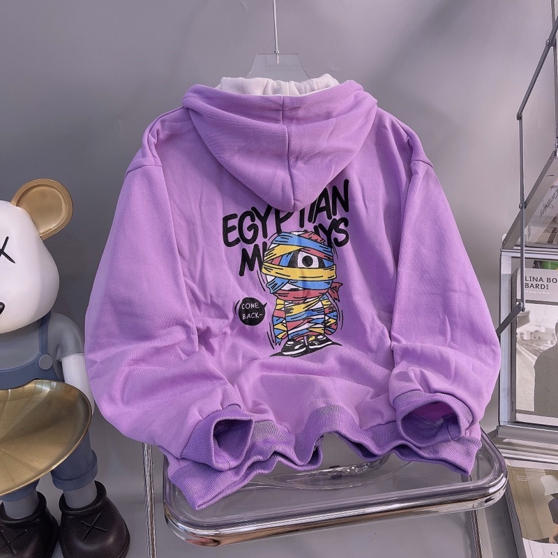 Áo Khoác Nỉ Unisex Hình Xac-uop Siêu Đẹp_Chất Nỉ Ngoại Bông Dày Mịn Không Xù Lông_Áo Khoác Unisex Form Rộng &lt; 65kg_AK35