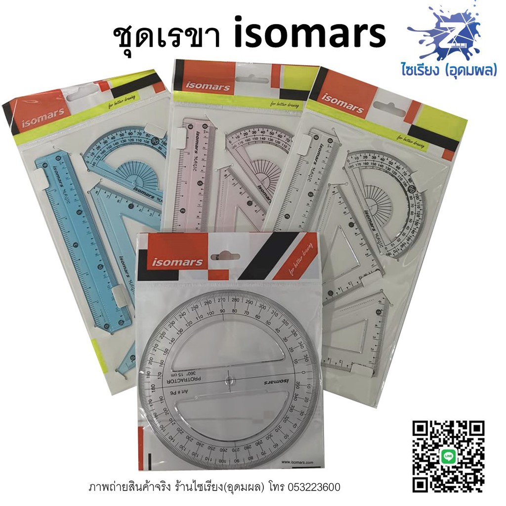 Bộ chân / Protractor Scene Wood Circle Half isomars