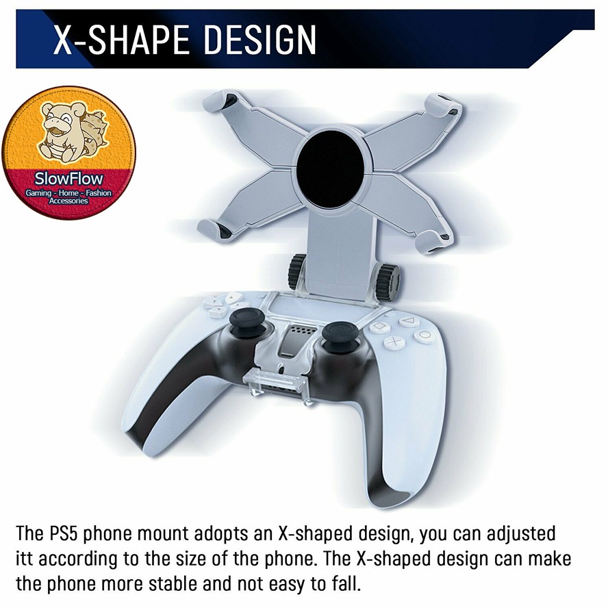 GÁ KẸP ĐIỆN THOẠI CHỮ X CHO TAY CẦM DUALSENSE PLAYSTATION 5 - DOBE TP5-0527 | BigBuy360 - bigbuy360.vn