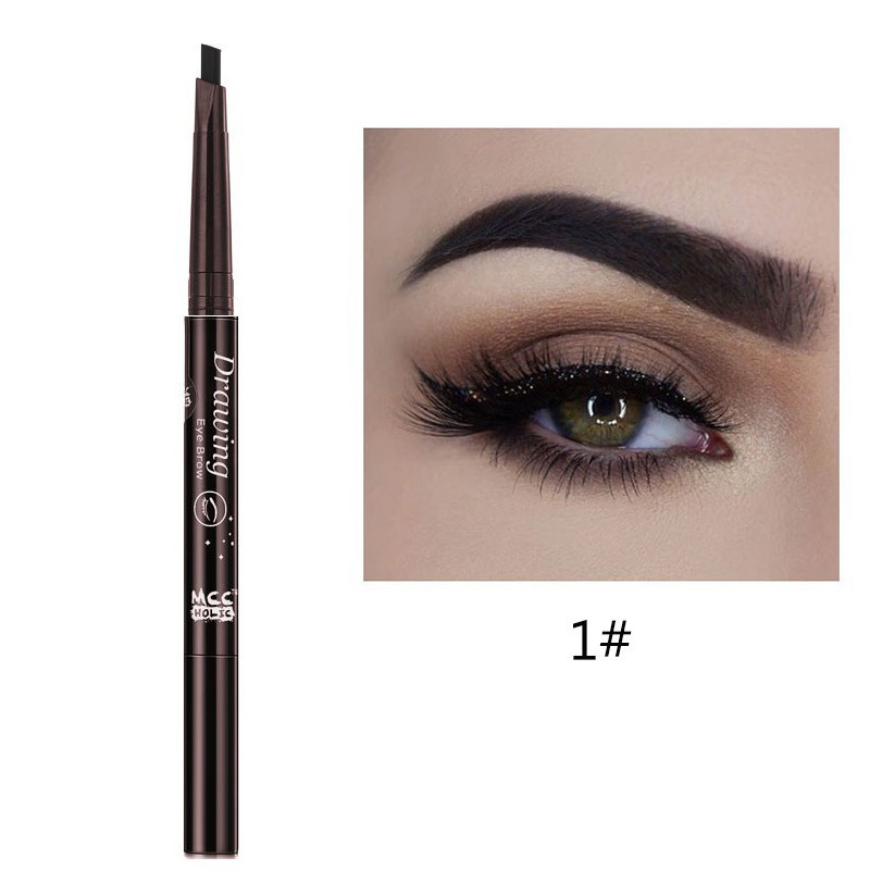 [Hàng mới về] Bút Kẻ Lông Mày Hai Đầu Xoay Tự Động Chống Thấm Nước Không Nhòe Dễ Lên Màu | BigBuy360 - bigbuy360.vn