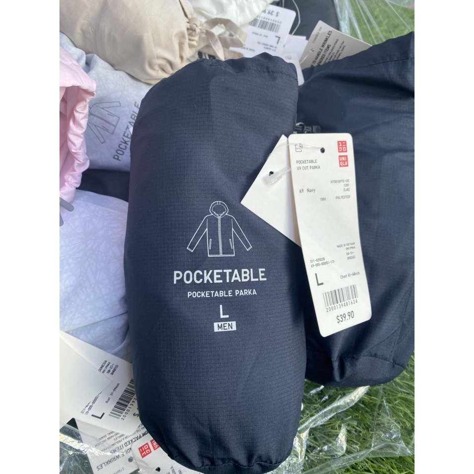 ÁO KHOÁC CÓ NÓN VẢI DÙ CHO  NỮ POCKETABLE PARKA TỪ MỸ - SIZE S ĐẾN L