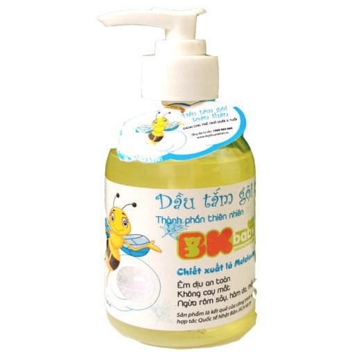 Dầu tắm gội toàn thân BK BABY cho bé nhỏ hơn 3 tuổi