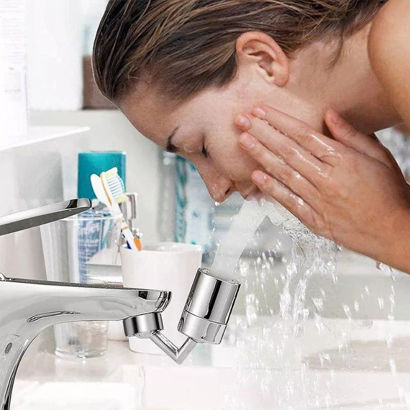 Đầu nối vòi nước thông minh MAS xoay 720 độ lắp vòi chậu rửa mặt, lavabo