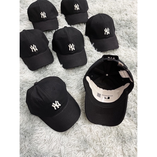 | ẢNH THẬT | MŨ M L B N.Y ĐEN LOGO THÊU NHỎ