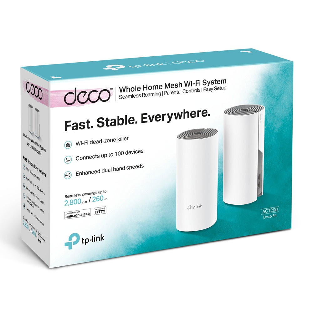 Bộ phát Wi-Fi Mesh cho gia đình TP-LINK AC1200 Deco E4  - Hàng chính hãng