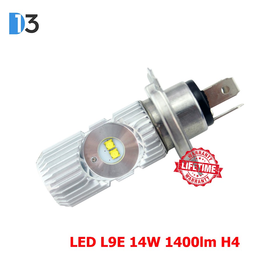 Đèn Led Pha Xe Máy Siêu Sáng L9D/L9E Đuôi Chuẩn H4 và HS1 Phù Hợp Cho Nhiều Dòng Xe