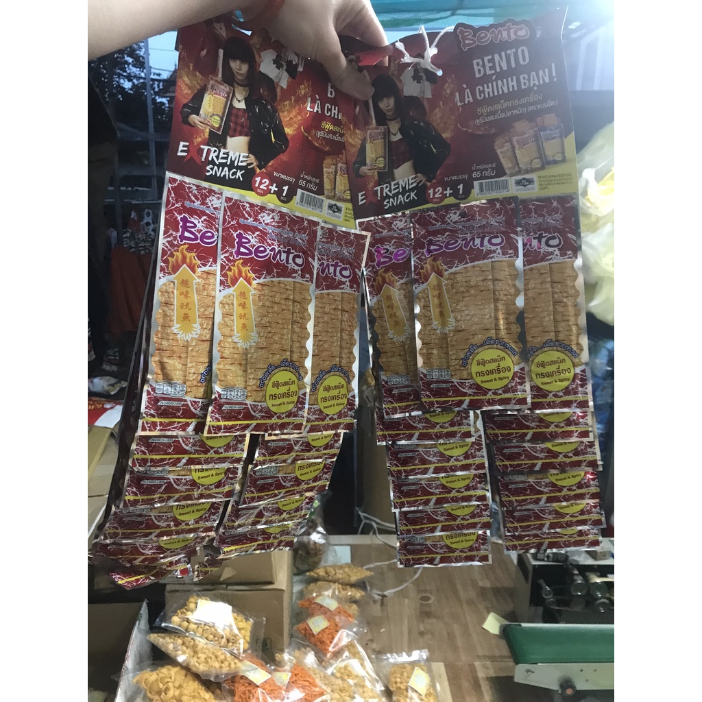 13 gói mực bento Thái Lan.