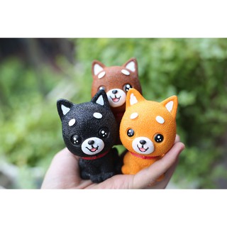 Combo 3 con chó nhựa resin