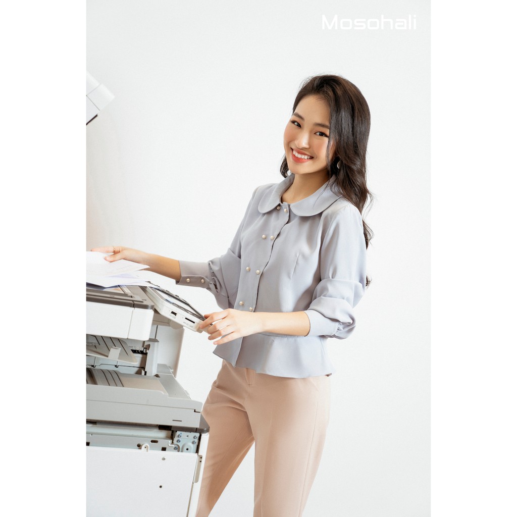 Quần tây nữ Mosohali cạp cao ống đứng laurie quần âu nữ thời trang công sở