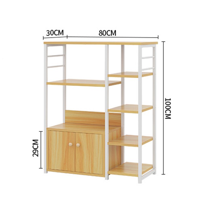 Kệ bếp đa năng có tủ để đồ để gia vị chén bát cao 1m - Kệ lò vi sóng thông minh decor trang trí nội thất nhà bếp đẹp | BigBuy360 - bigbuy360.vn