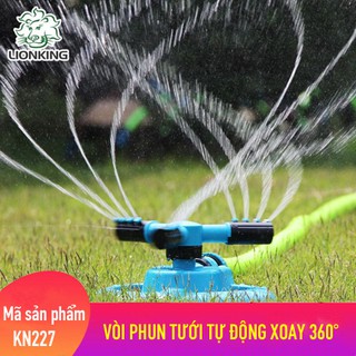 Vòi phun tưới cây xoay tròn 360 độ KN227. Tặng kèm 1 khớp nối cấp nước cho béc phun