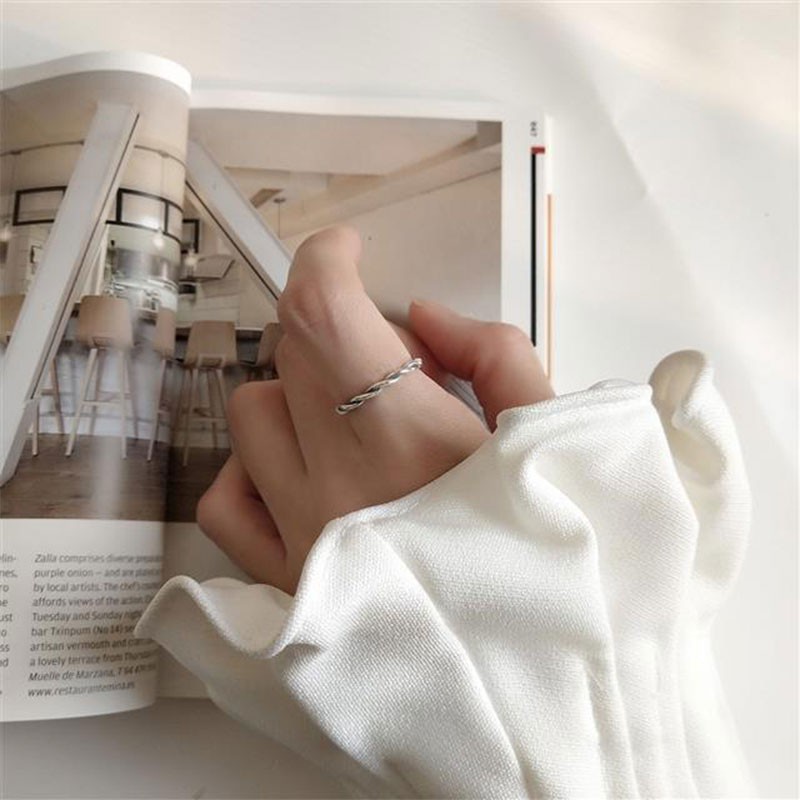 Nhẫn hợp kim nhôm hình mặt cười dễ điều chỉnh JP6