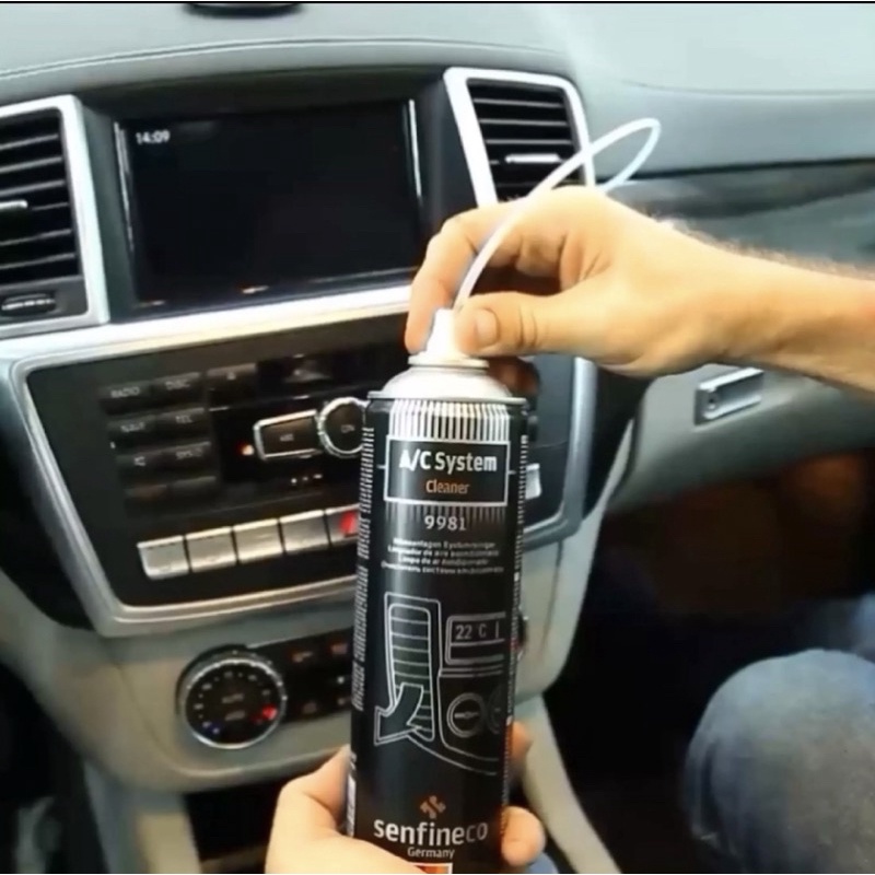 Vệ sinh, làm sạch hệ thống điều hoà SENFINECO 9981 của Đức, giúp làm sạch vi khuẩn, rêu mốc trong điều hòa