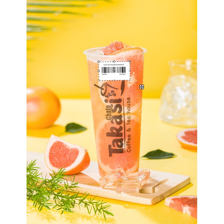 Tem decal ly trà sữa 50x30 - Tem dán ly trà sữa