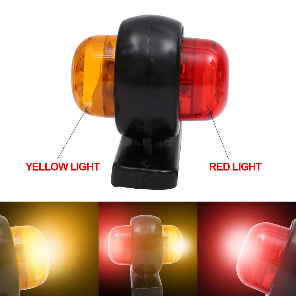 Set 4 Đèn LED 12V 24V Gắn Hông Xe Mô Tô / Xe Tải Dùng Để Báo Tín Hiệu Xi Nhan