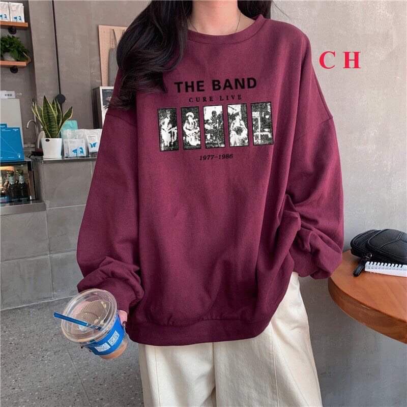 Áo Nỉ Cotton Karo [FREESHIP] Sweater form rộng tay bồng, thun merry christmas cá tính Ulzzang Unisex