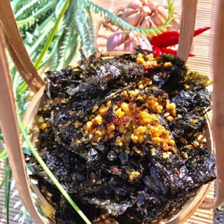 Túi 500gr RONG BIỂN CHÁY TỎI
